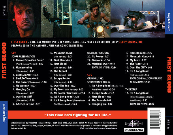 First Blood (Rambo Series) by Jerry Goldsmith (2xCD) (Intrada)