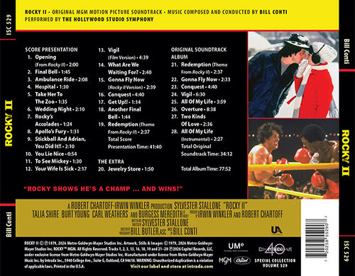 Bill Conti: Rocky II Expanded Edition (CD) (Intrada)