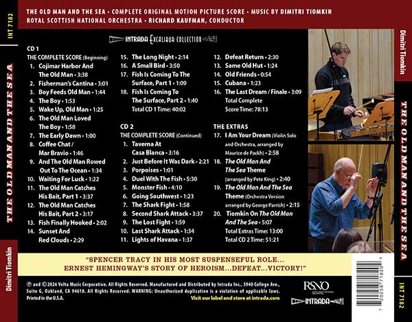 The Old Man And The Sea by Dmitri Tiomkin (2xCD) (Intrada)